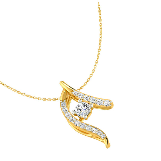 The Celestial Arch Solitaire Pendant