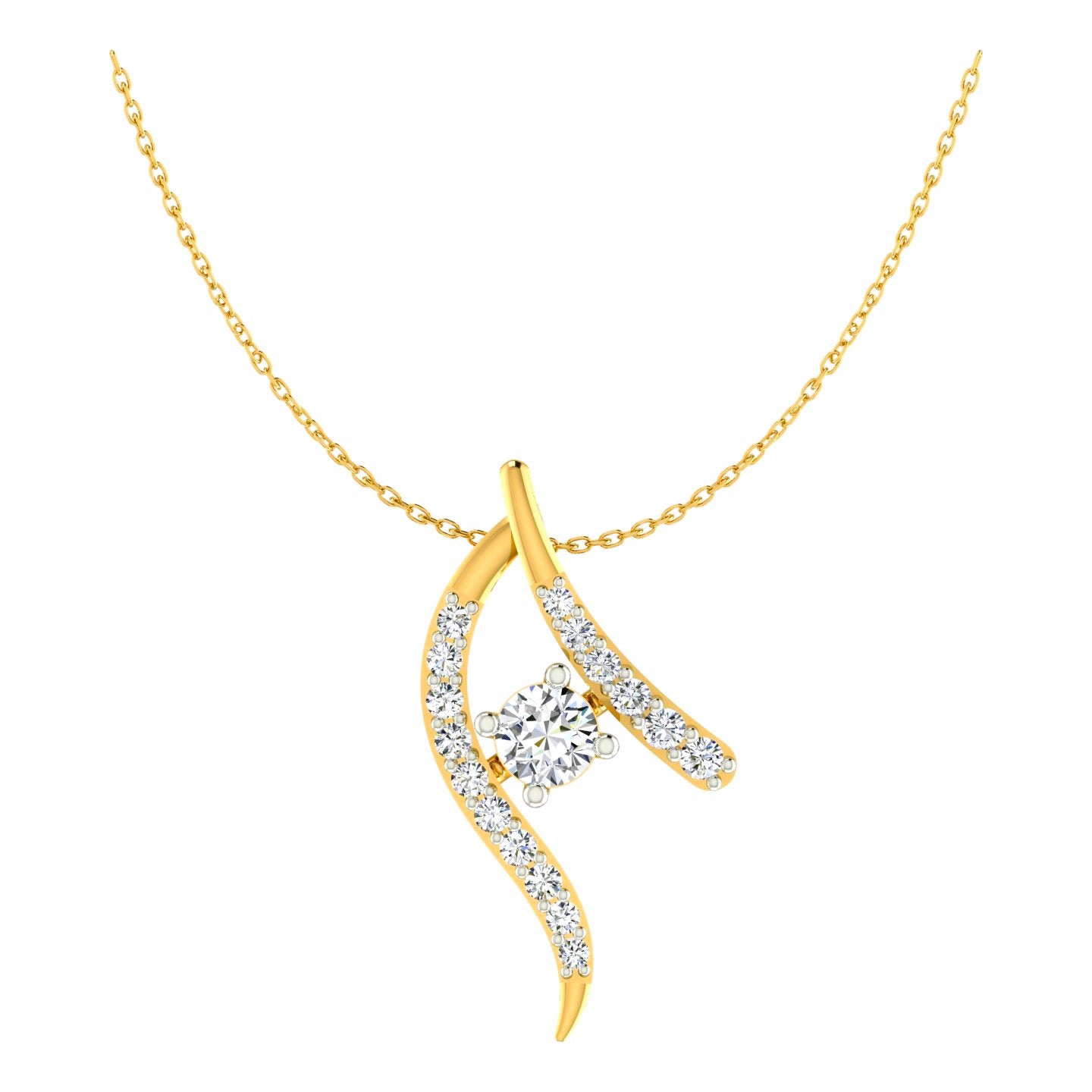 The Celestial Arch Solitaire Pendant