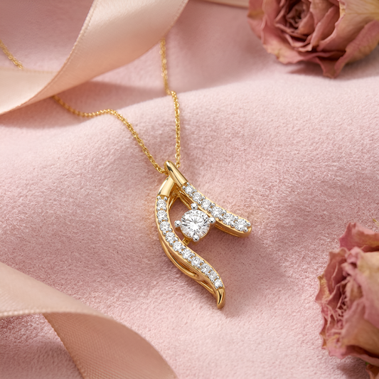 The Celestial Arch Solitaire Pendant