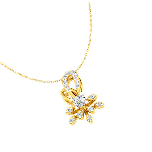 The Imperial Solitaire Floraburst Pendant
