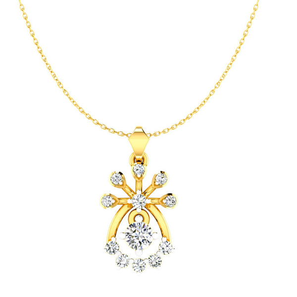 The Imperial Solitaire Starburst Pendant hover image
