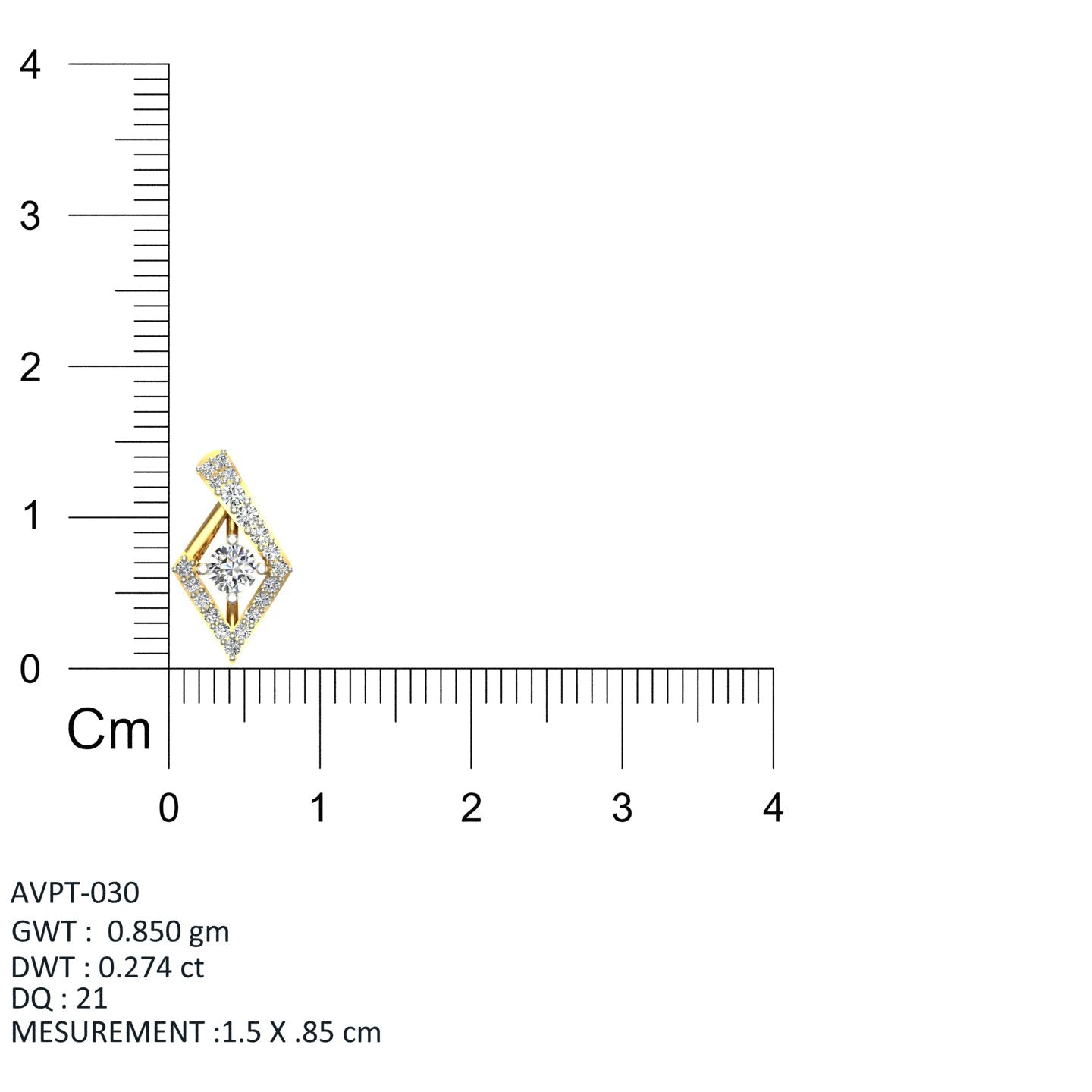 The Imperial Kite Diamond Pendant