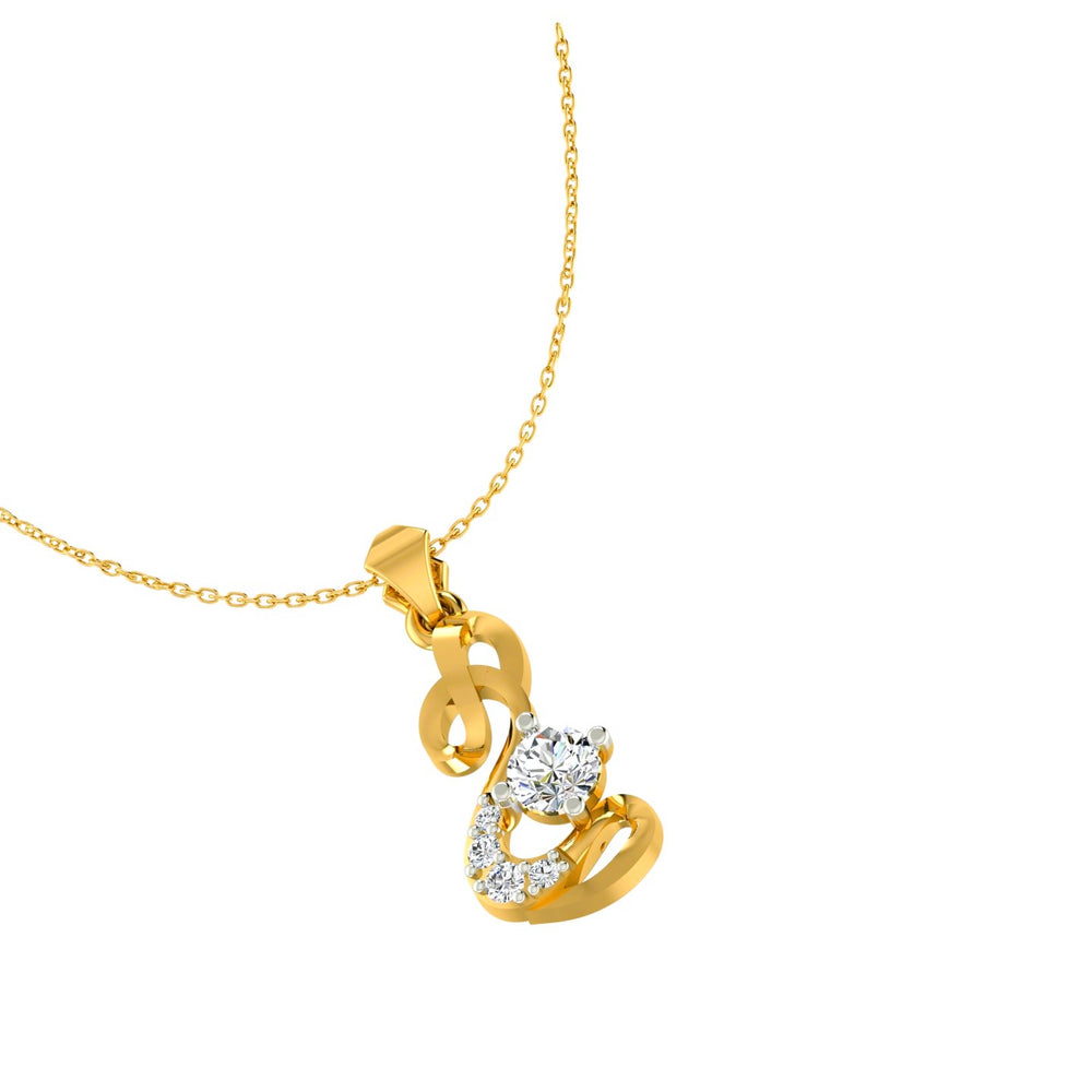 The Celestial Loop Heart Pendant