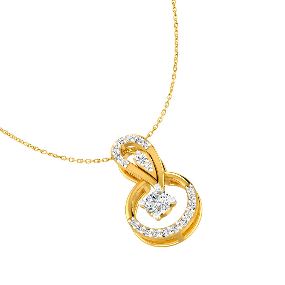 The Infinity Swirl Halo Pendant