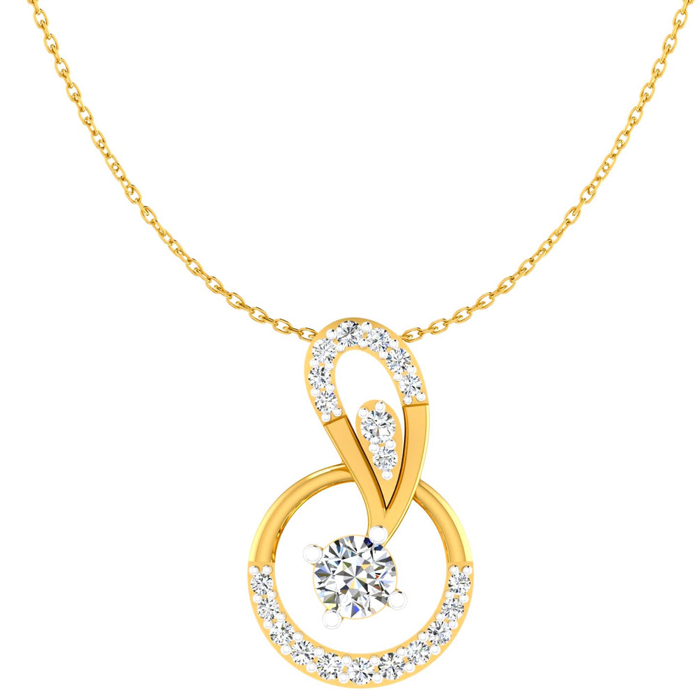 The Infinity Swirl Halo Pendant