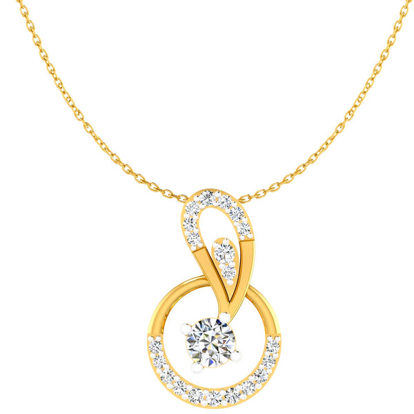 The Infinity Swirl Halo Pendant hover image