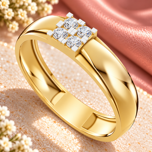 Royal Grid Diamond Ring