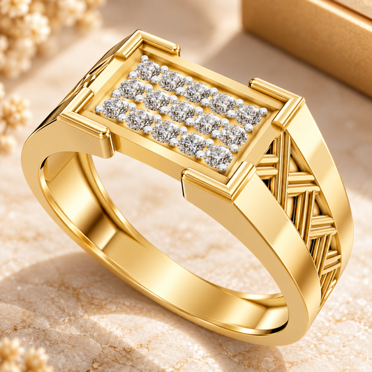 Imperial Matrix Diamond Ring