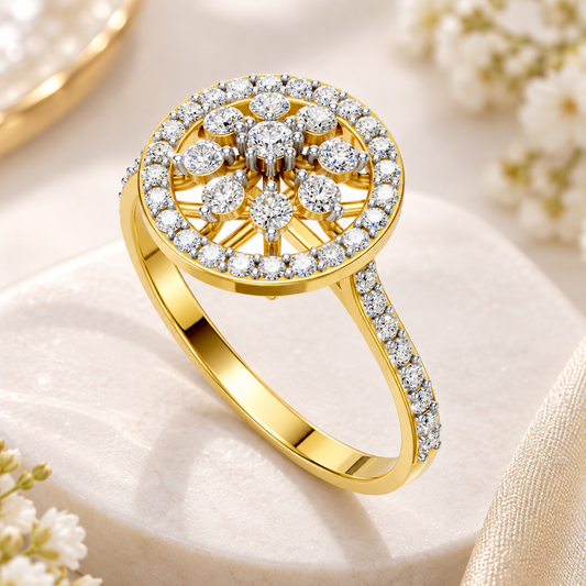 Celestial Bloom Diamond Ring