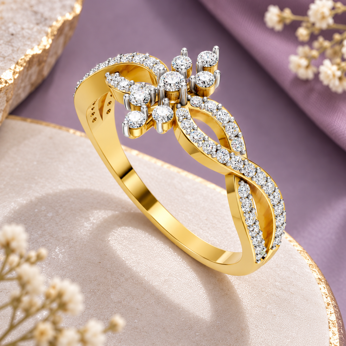 Enchanted Vine Diamond Ring
