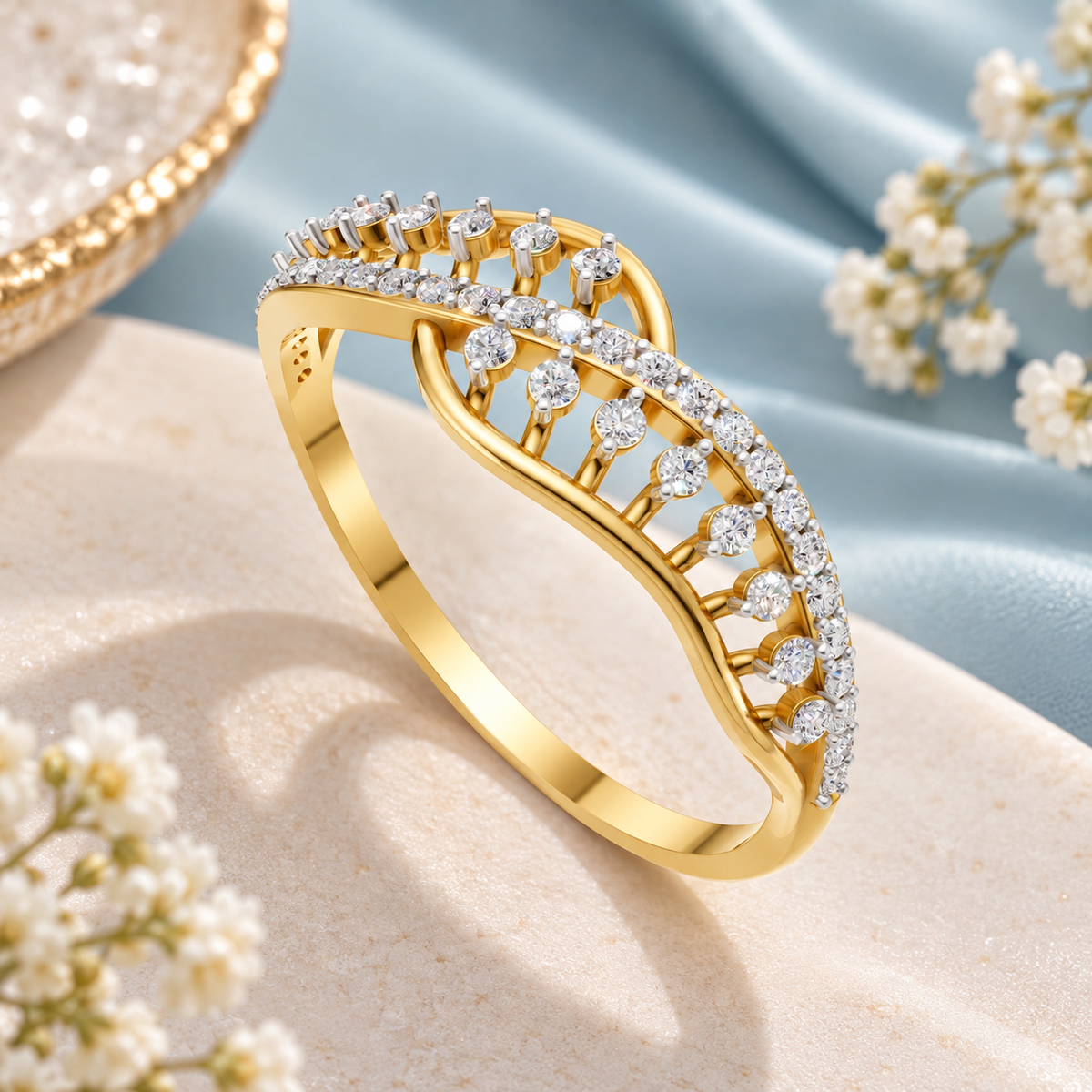 Eternal Wave Diamond Ring