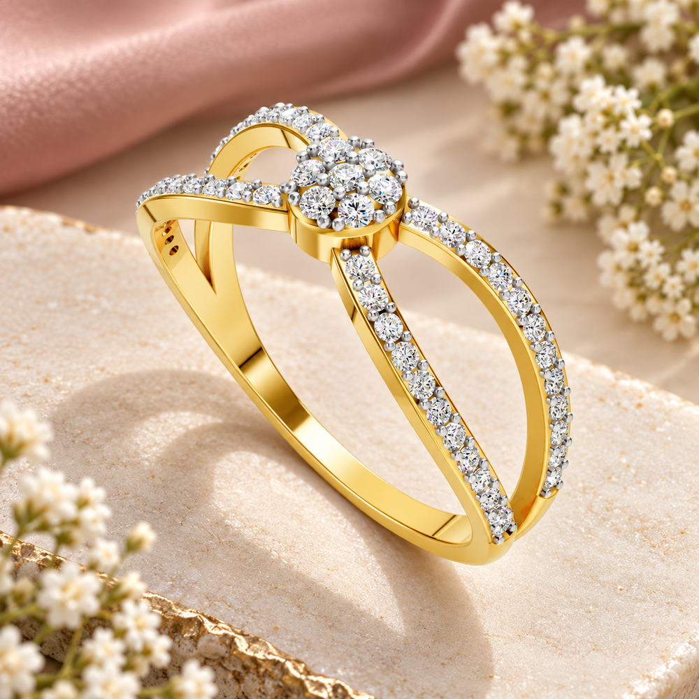 Infinity Blossom Diamond Ring