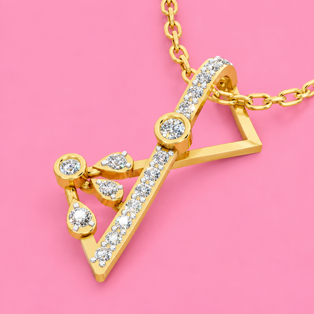 Infinity Arrow Diamond Pendant