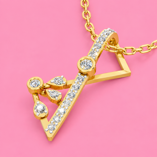Infinity Arrow Diamond Pendant