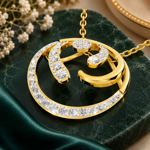 Eternal Swirl Diamond Pendant