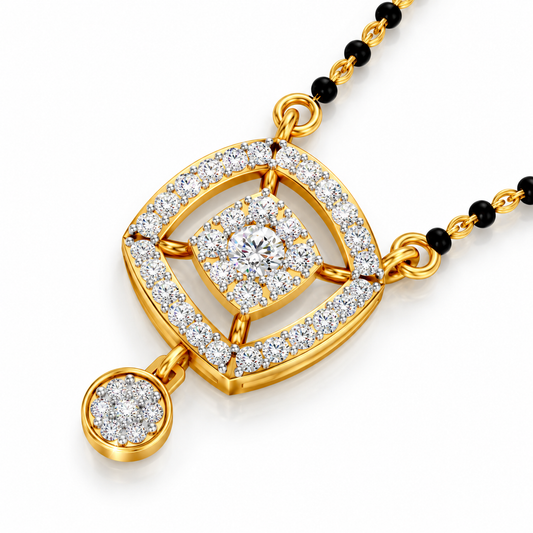 Regal Halo Drop Diamond Tanmaniya