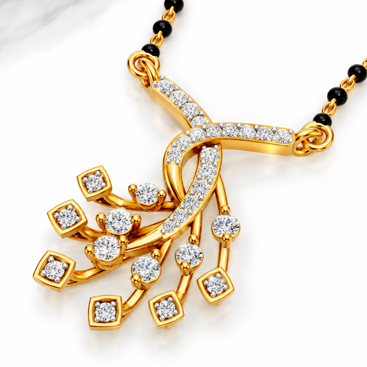Royal Cascade Diamond Mangalsutra