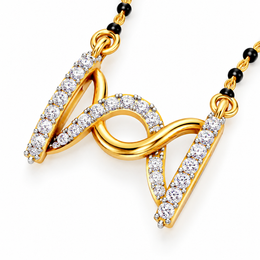 Infinity Wave Diamond Mangalsutra