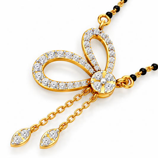 Eternal Bow Diamond Mangalsutra