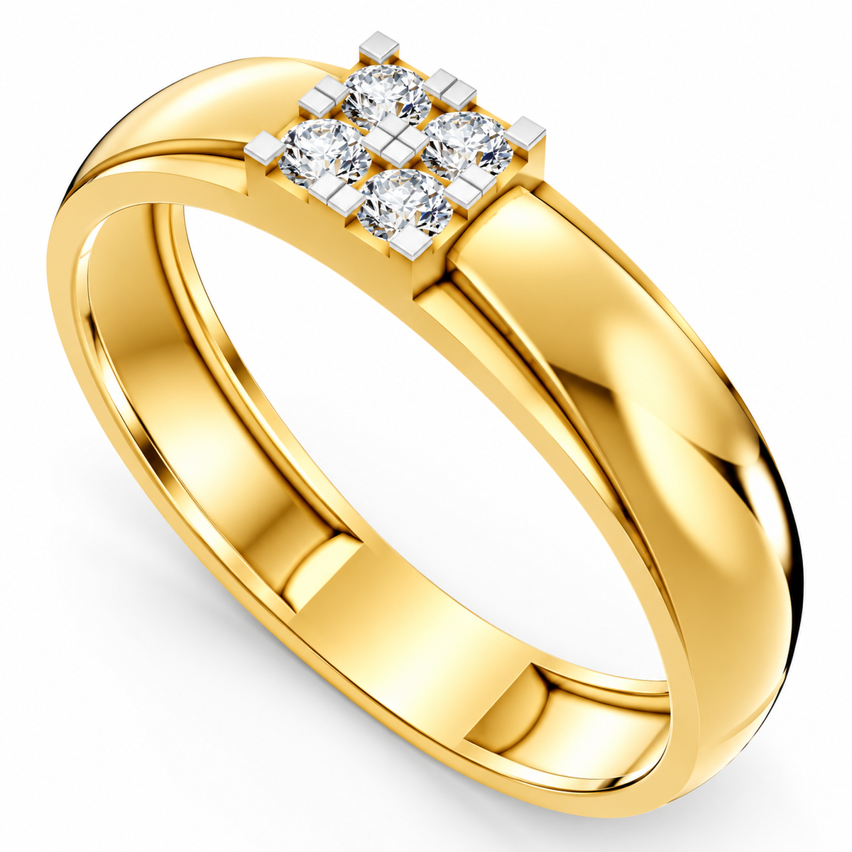 Royal Grid Diamond Ring