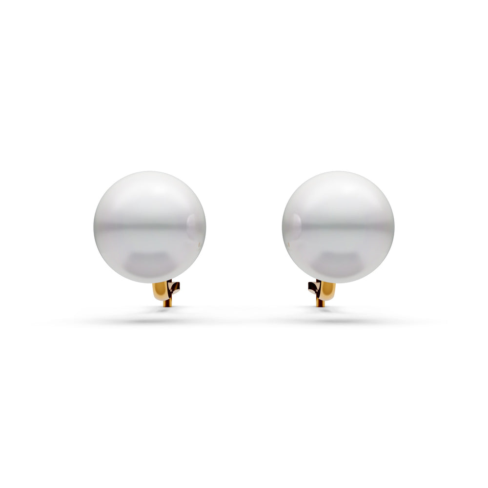 Pearl Leaf Diamond Drop Earrings