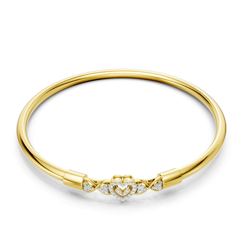 Eternal Heart Diamond Bangle