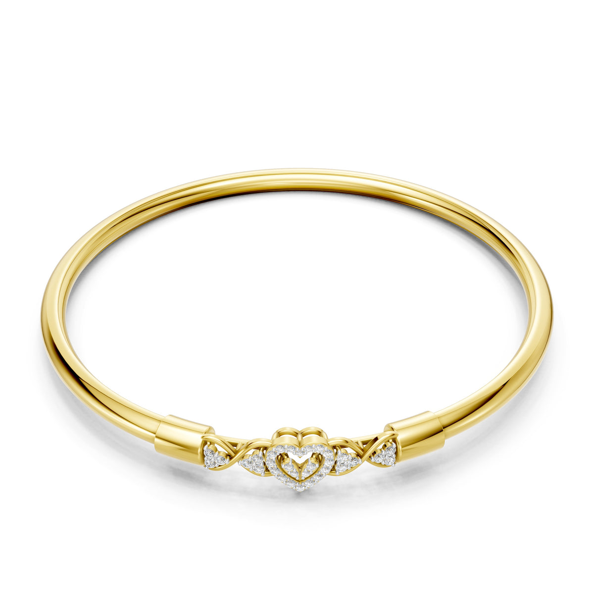 Eternal Heart Diamond Bangle