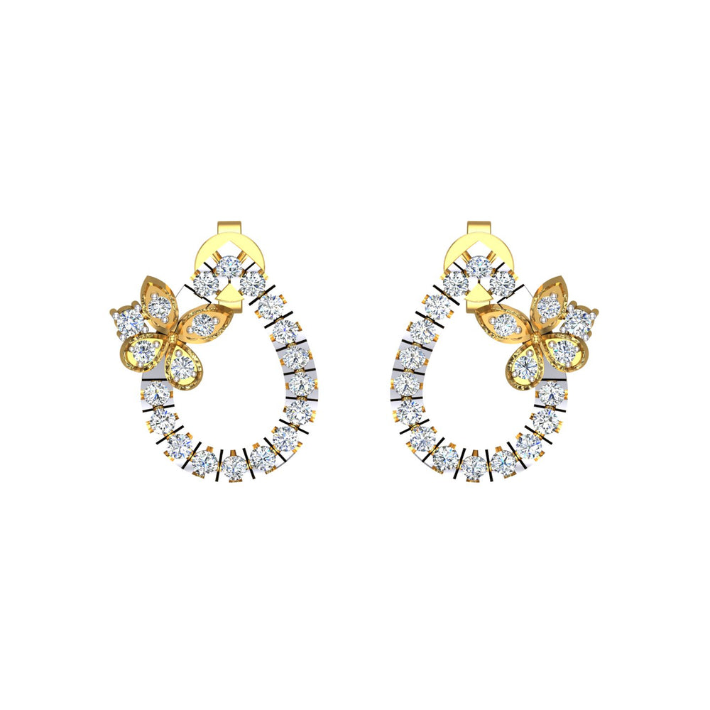 Butterfly Halo Diamond Tops