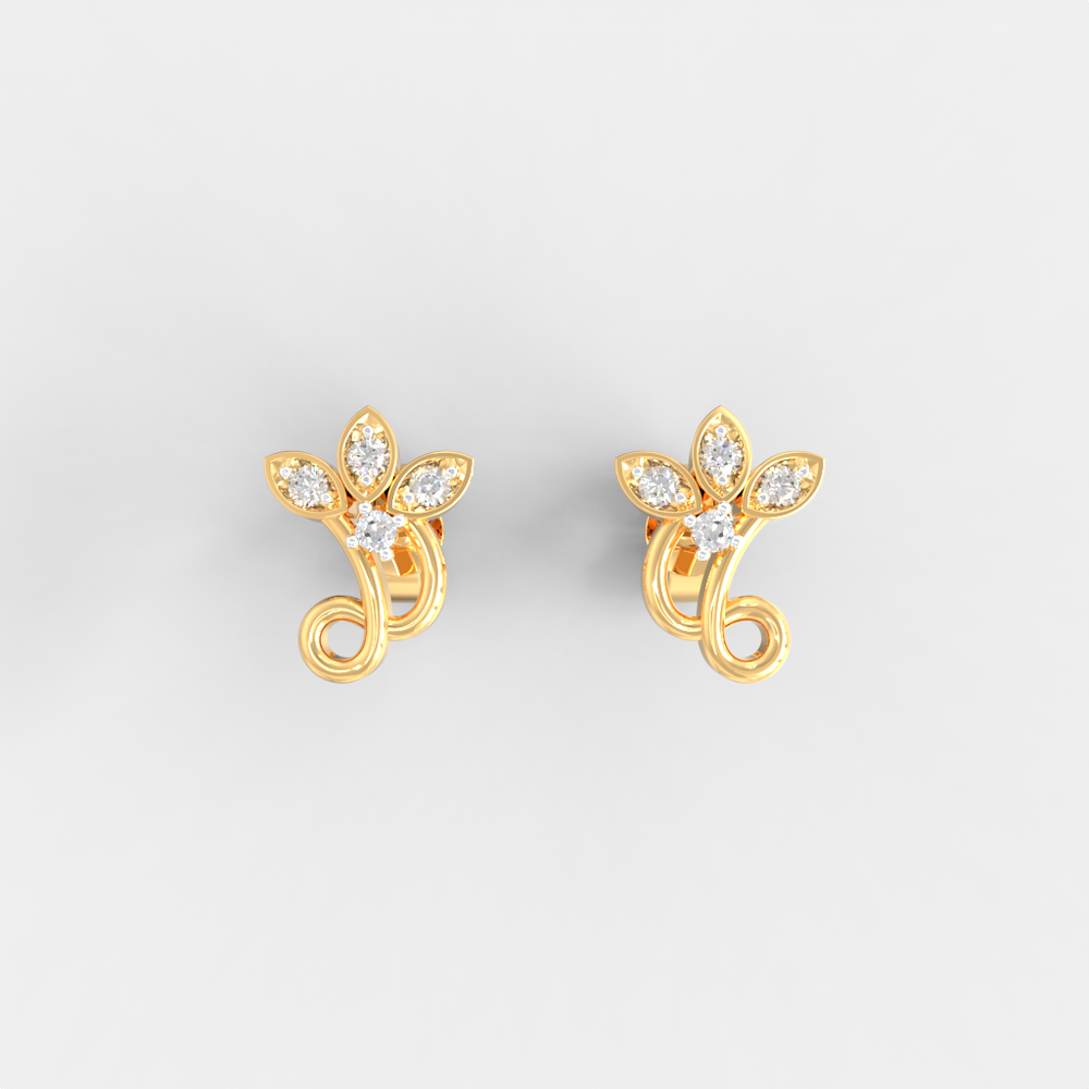 Twilight Vine Diamond Studs