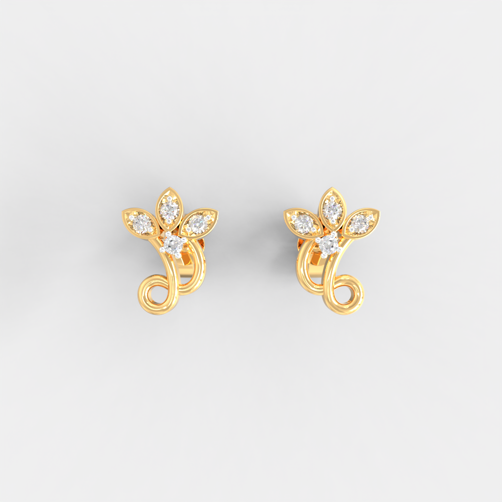 Twilight Vine Diamond Studs