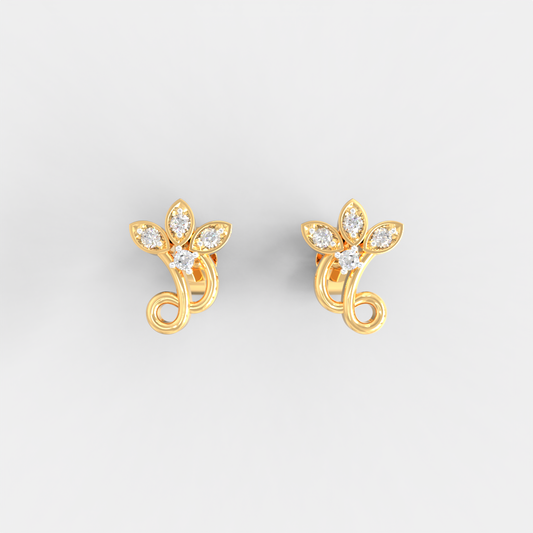 Twilight Vine Diamond Studs