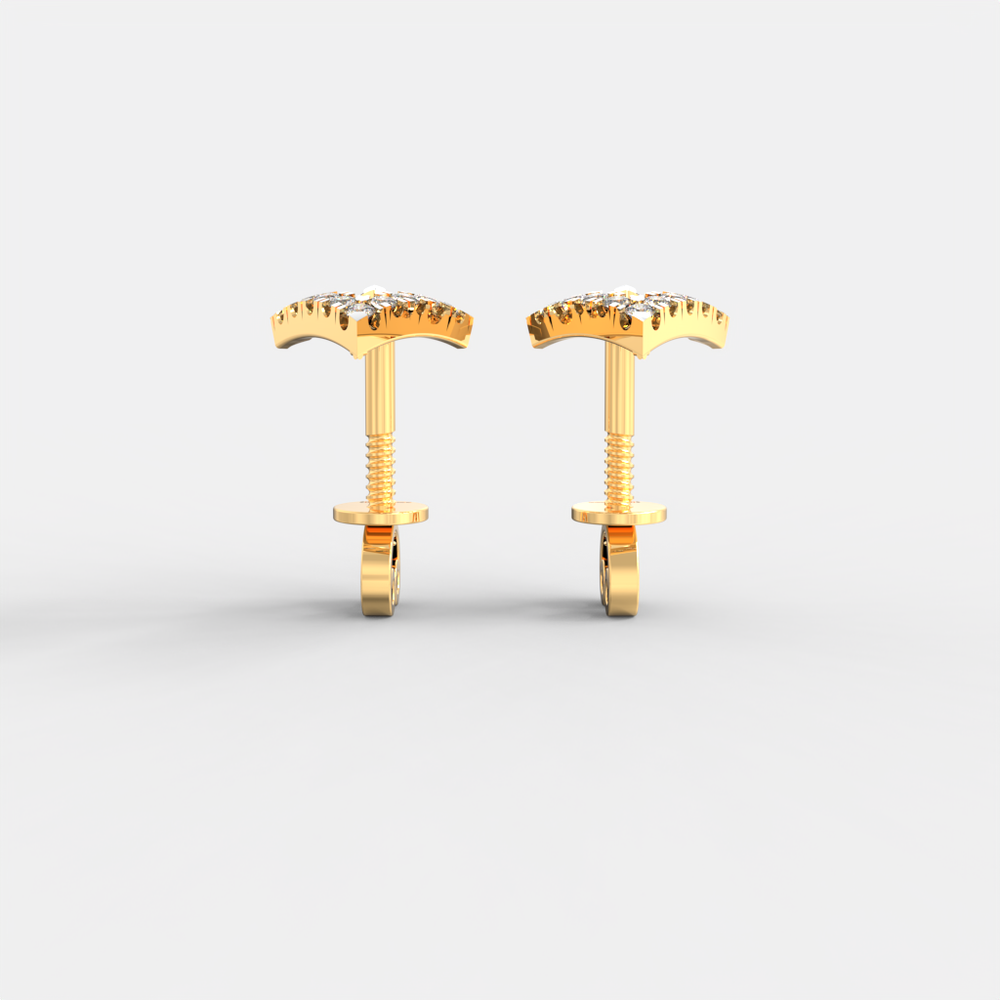 Regal Chevron Diamond Studs