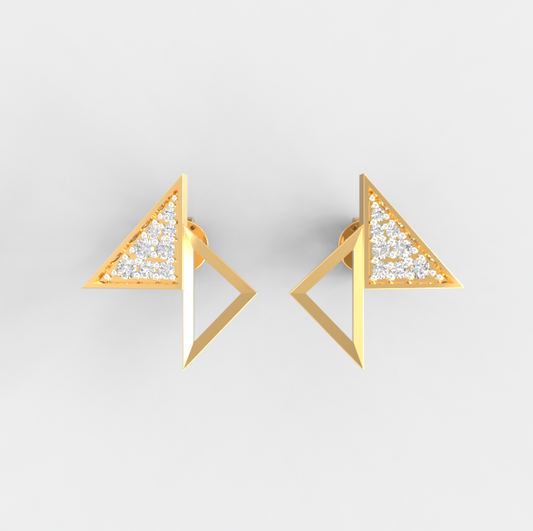 Twin Apex Diamond Studs