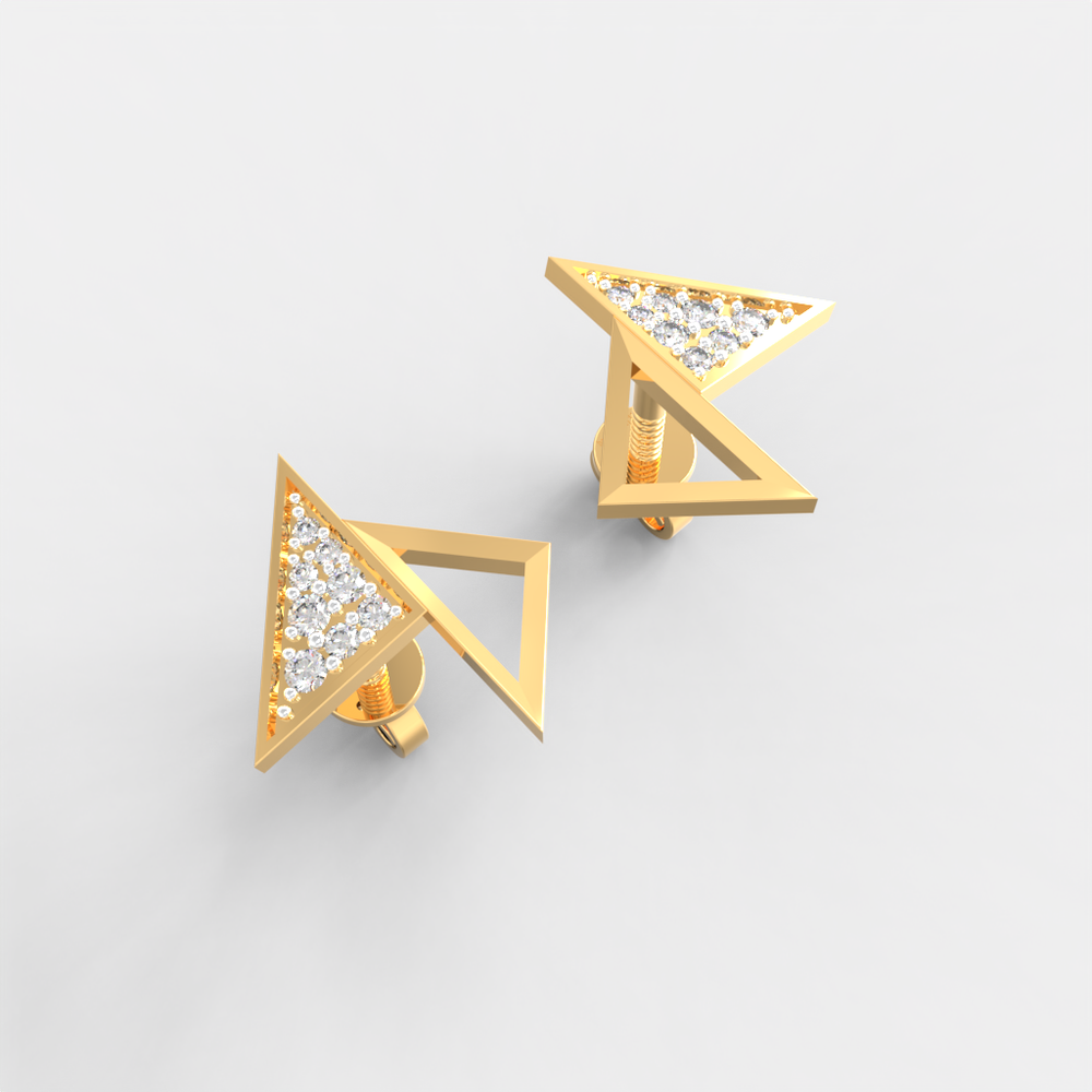 Twin Apex Diamond Studs