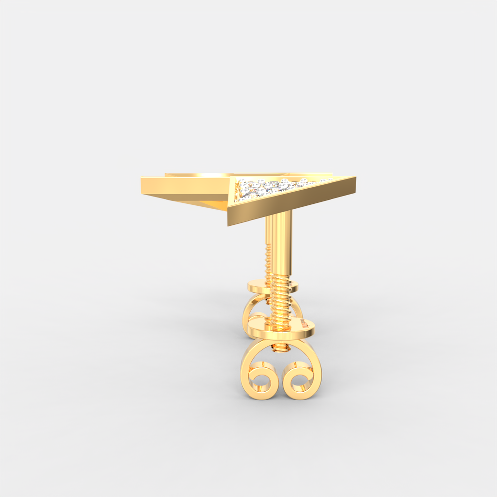 Twin Apex Diamond Studs