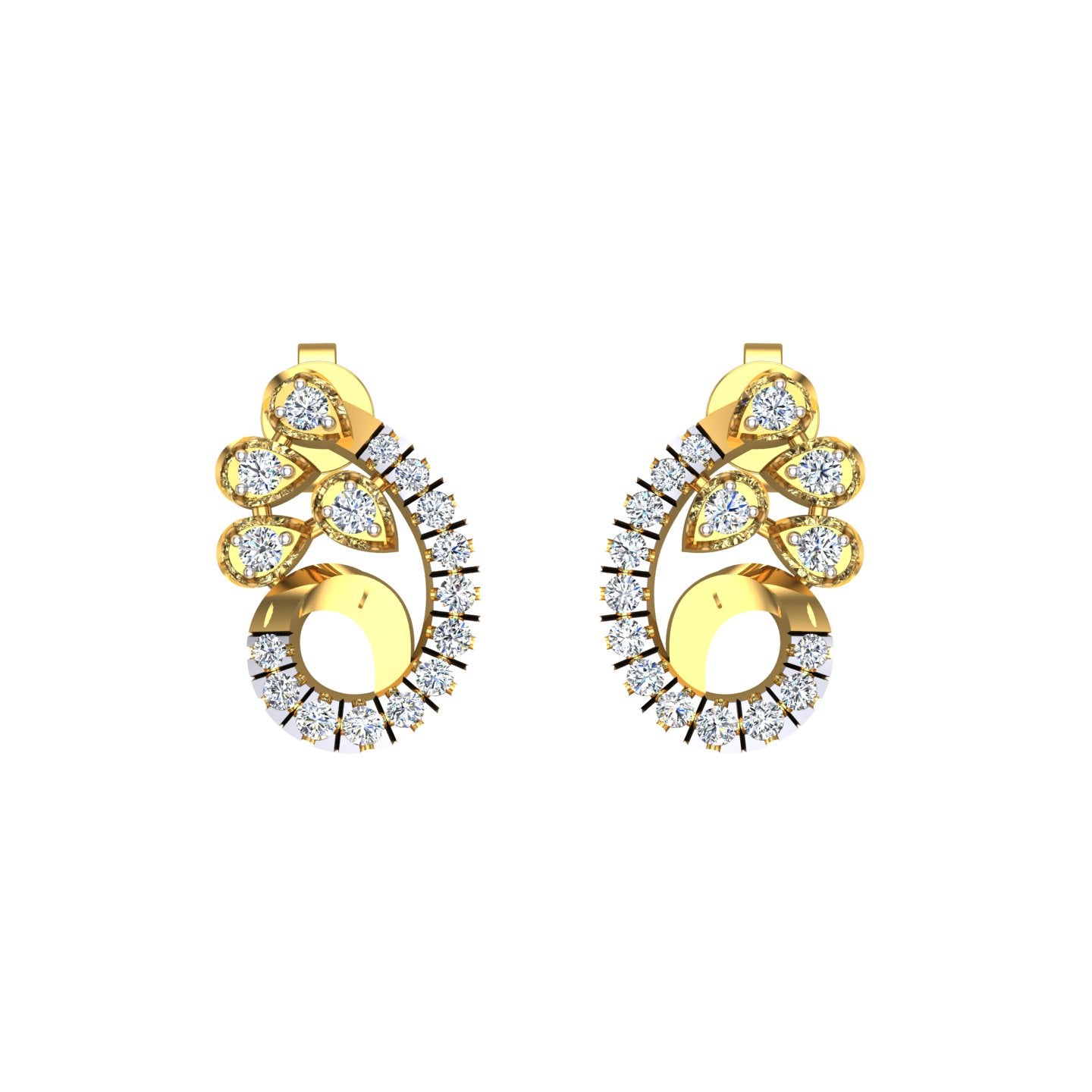 Peacock Crest Diamond Tops