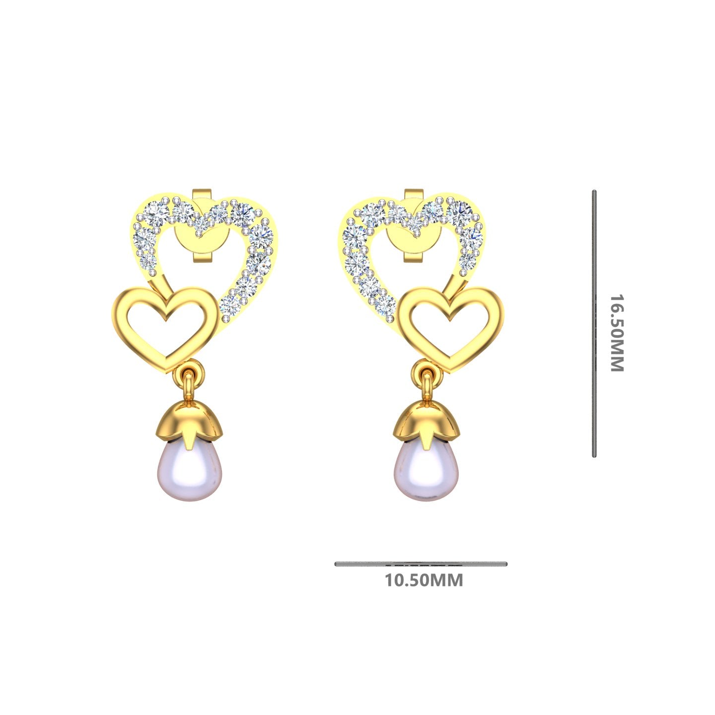 Pearl Heart Romance Tops