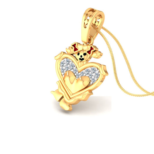 Puppy Love Heart Pendant