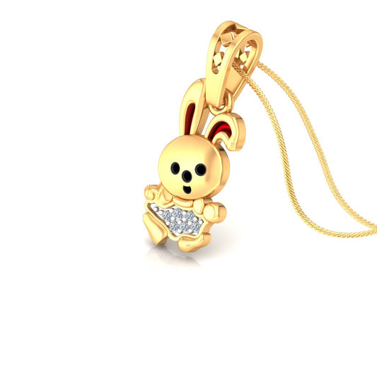 Tiny Bunny Sparkle Pendant
