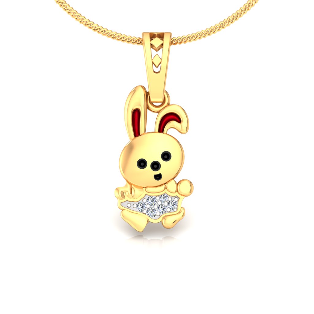 Tiny Bunny Sparkle Pendant