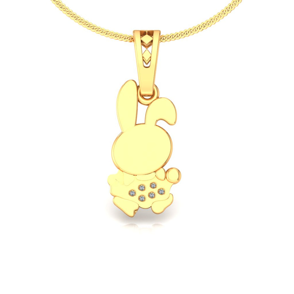 Tiny Bunny Sparkle Pendant