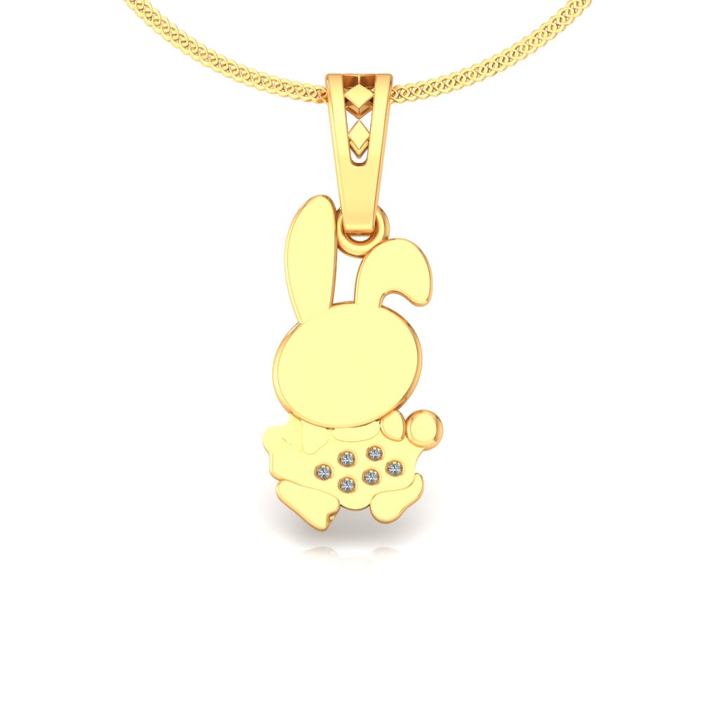 Tiny Bunny Sparkle Pendant