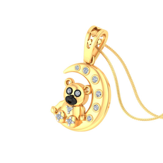Moonlit Teddy Pendant
