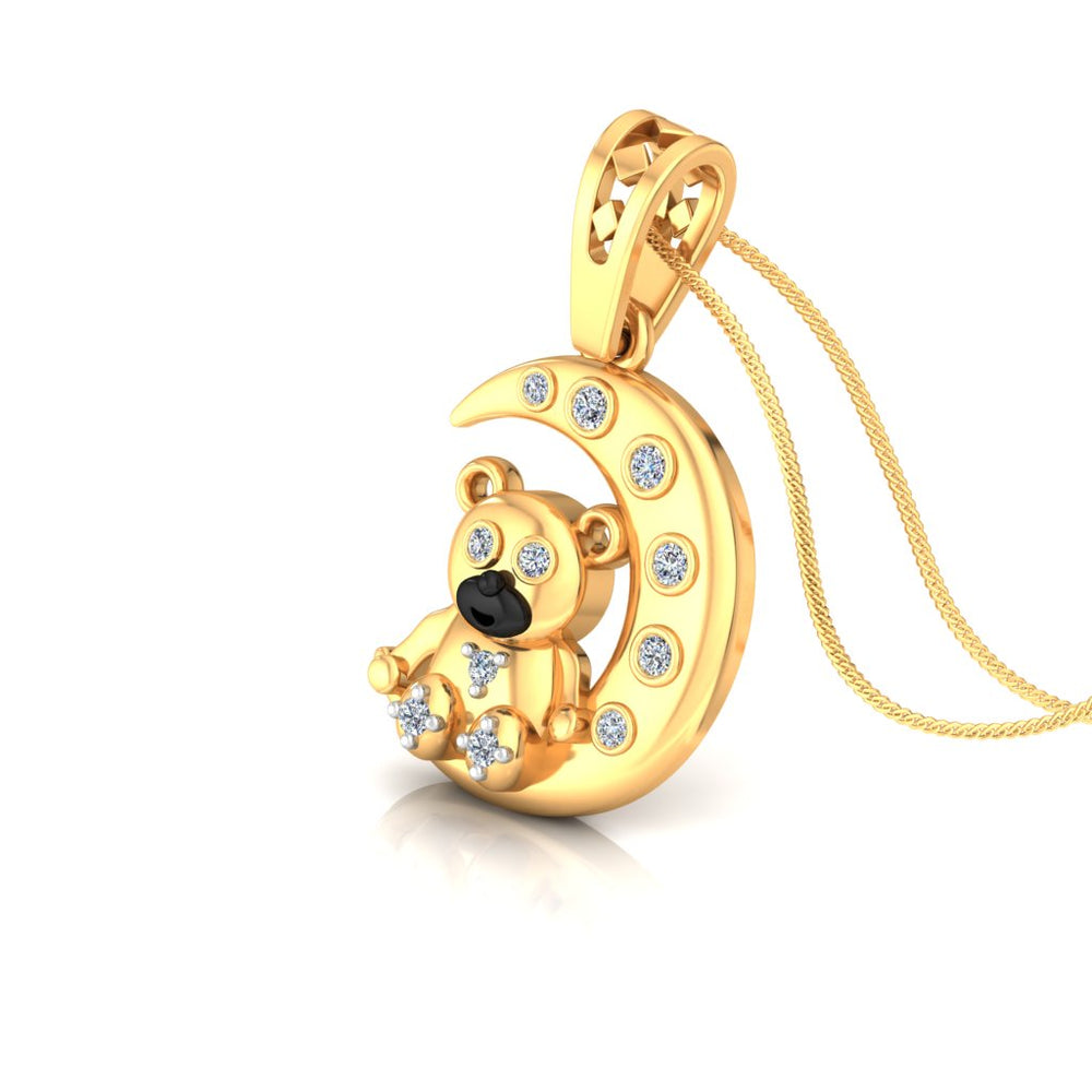 Moonlit Teddy Pendant