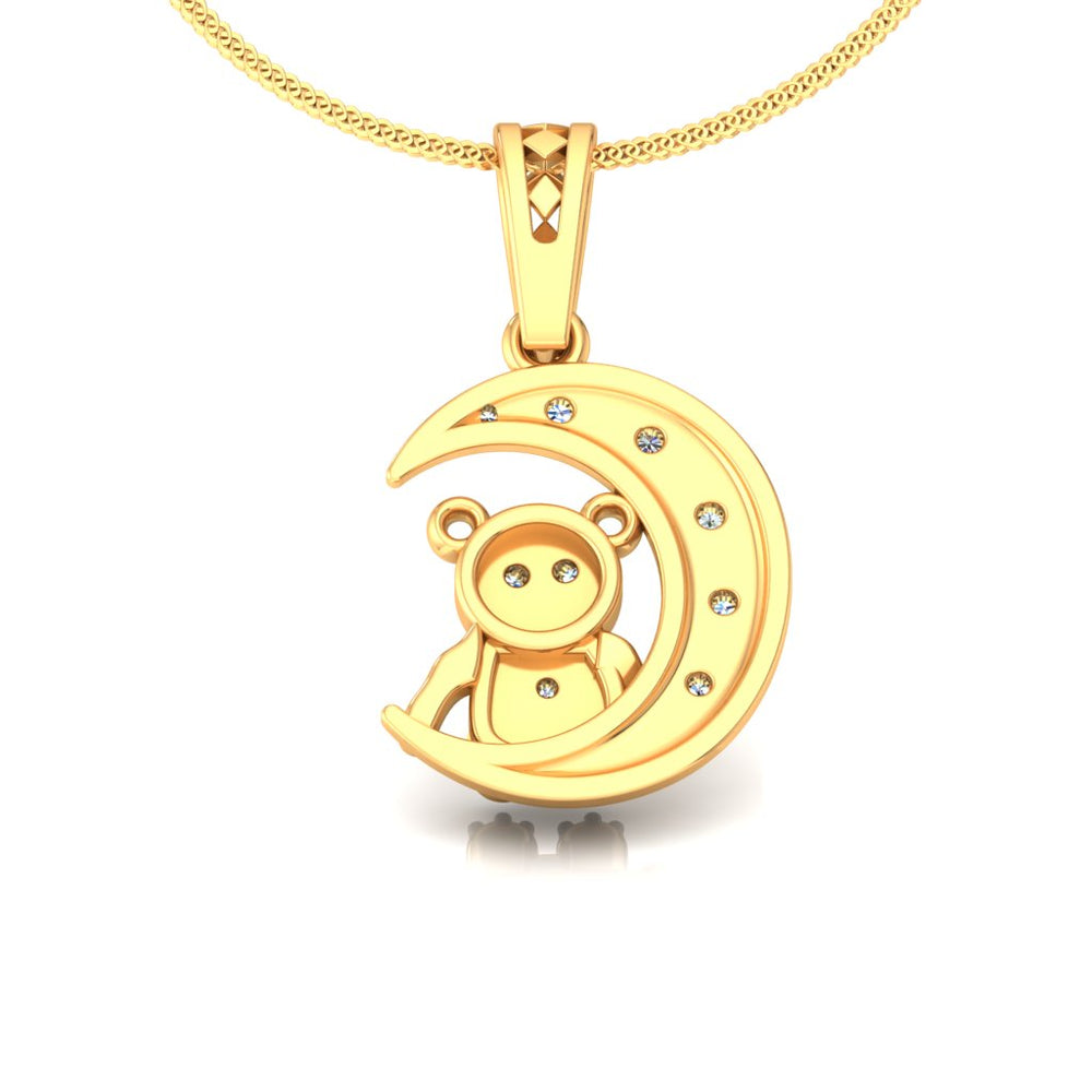 Moonlit Teddy Pendant