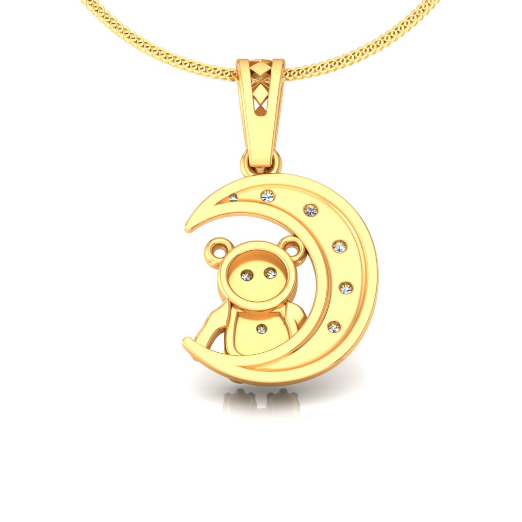 Moonlit Teddy Pendant
