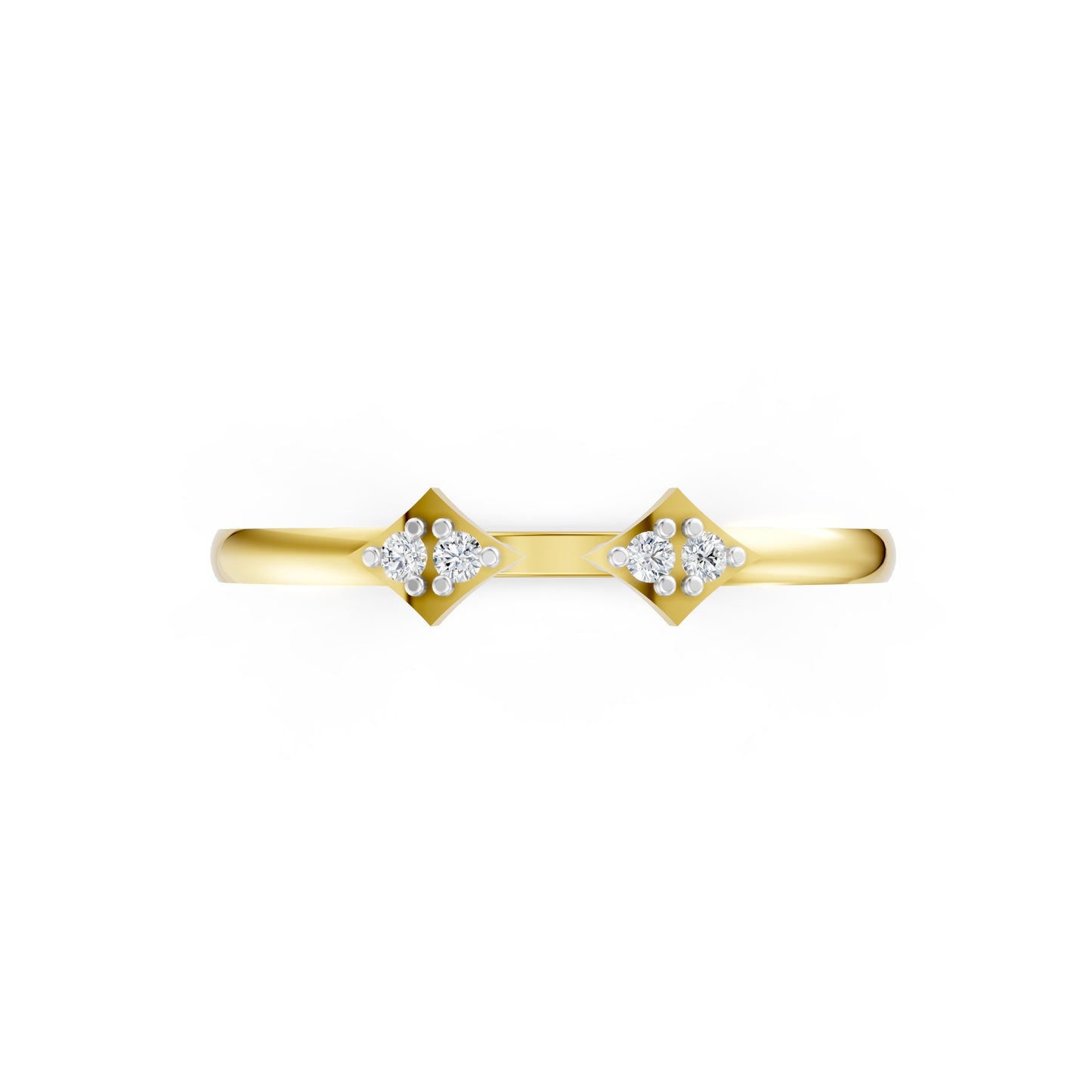 Twin Spark Harmony Ring