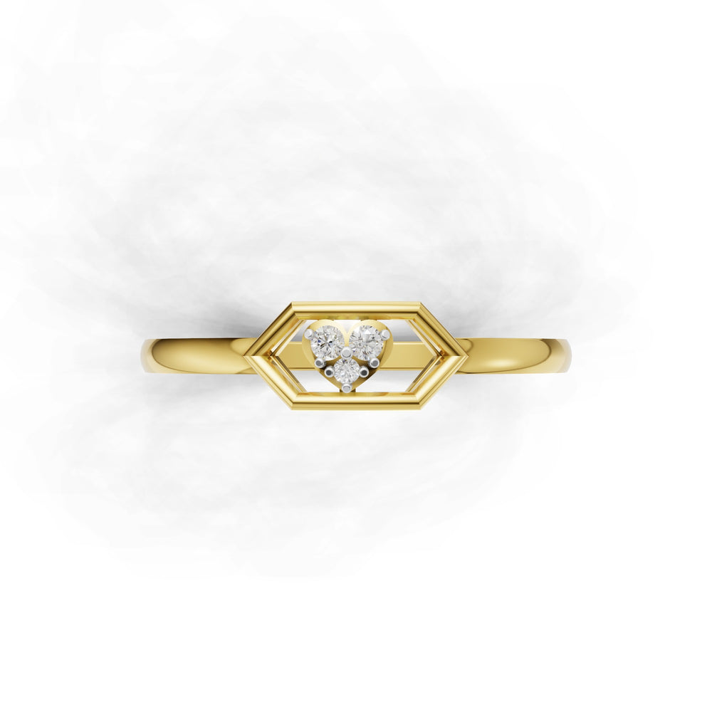 Hexa Bloom Diamond Ring