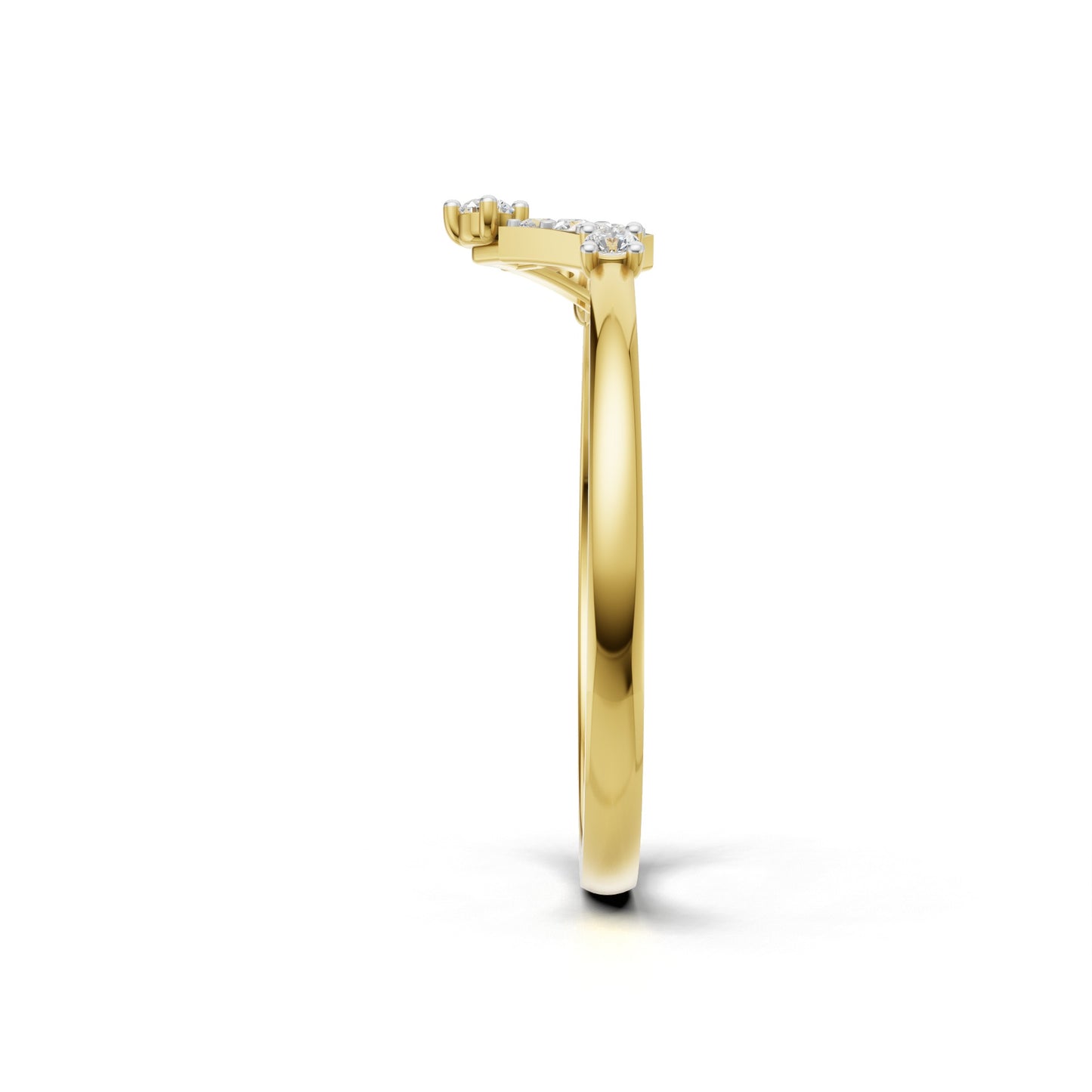 Infinity Angle Diamond Ring