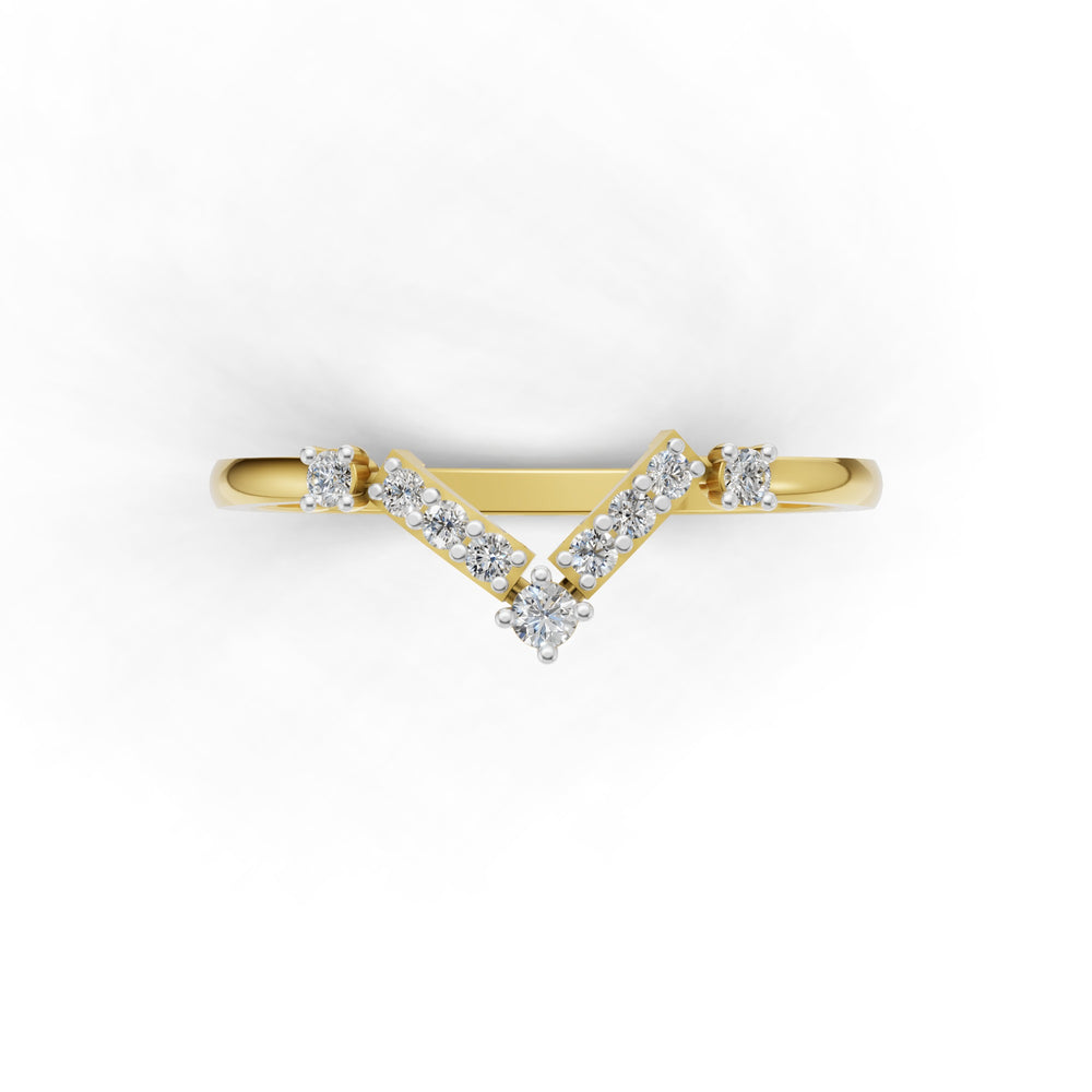 Infinity Angle Diamond Ring